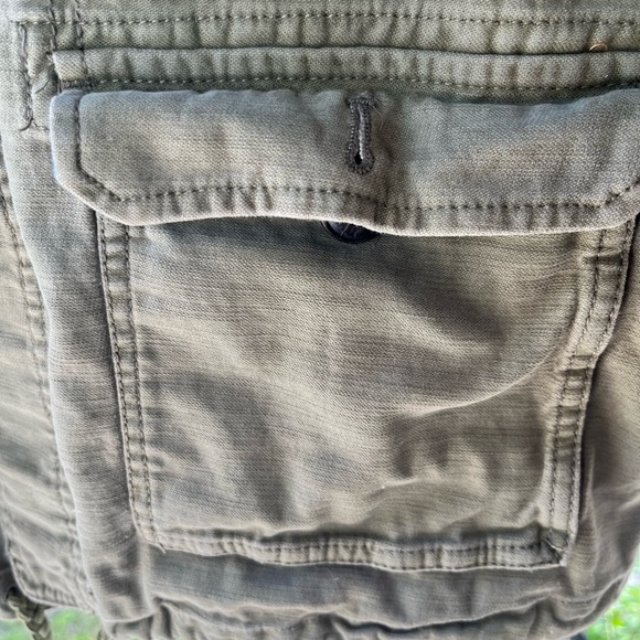 Embroidered Olive Green Military Jacket - Picture 4 of 6